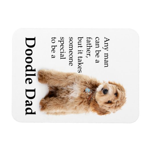 Doodle Dog Dad Magneet (Horizontaal)