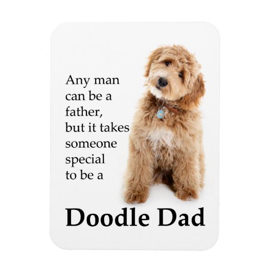 Doodle Dog Dad Magneet (Verticaal)