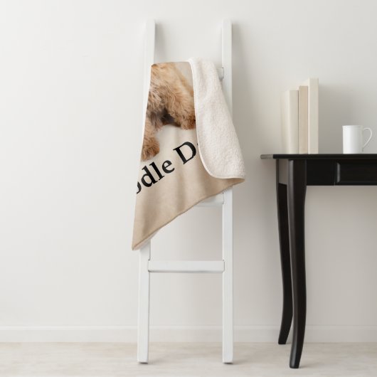 Doodle Dog Dad Sherpa Deken (In situ)