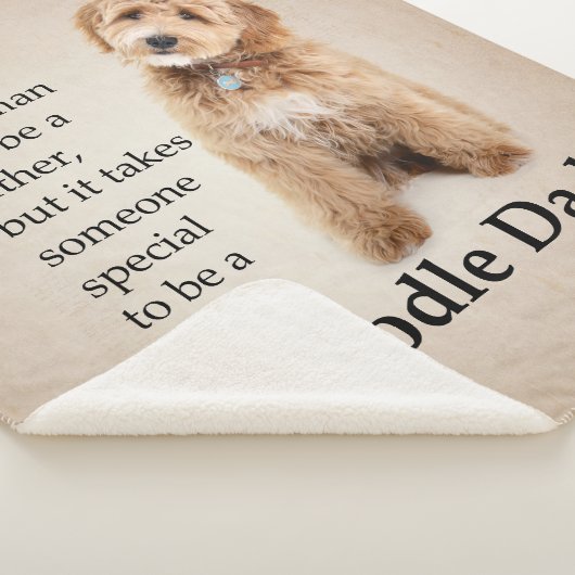 Doodle Dog Dad Sherpa Deken (3/4)