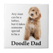 Doodle Dog Dad Tegeltje (Voorkant)
