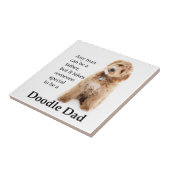 Doodle Dog Dad Tegeltje (Zijkant)