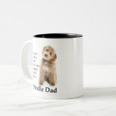 Doodle Dog Dad Tweekleurige Koffiemok (Voorkant links)