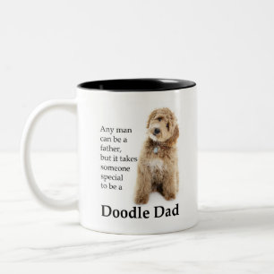 Doodle Dog Dad Tweekleurige Koffiemok