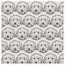 Doodle dog fabric - Goldendoedle, Labradoodle