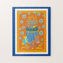 Doodle Dog Hanukah-puzzel