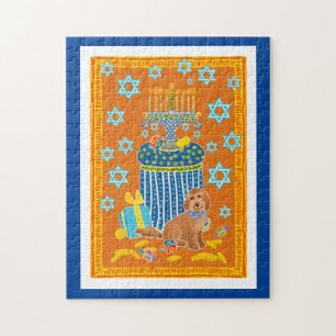 Doodle Dog Hanukah-puzzel Legpuzzel