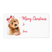Doodle Dog Holiday Gift Stickers (Voorkant)
