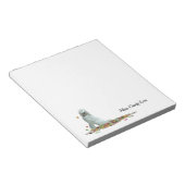 Doodle Dog In Leaves Notitieblok (Schuin)