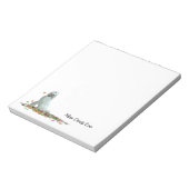 Doodle Dog In Leaves Notitieblok (Linkerzijde)