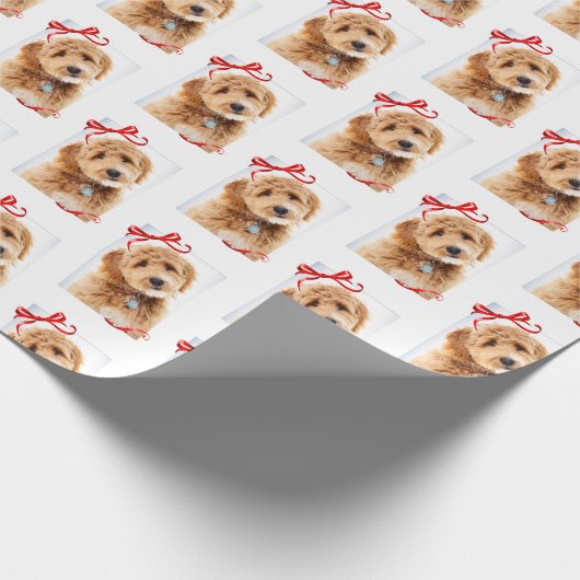 Doodle Dog Kerstmis Cadeaupapier (Hoek)