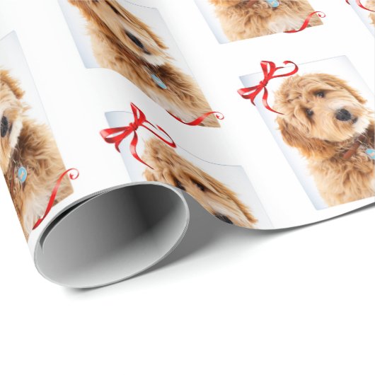 Doodle Dog Kerstmis Cadeaupapier (Rol Hoek)