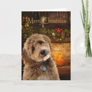 Doodle Dog Kerstmis Kaart