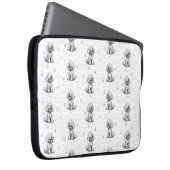 Doodle Dog Laptop Hoesje Sleeve (Voorkant Rechts)