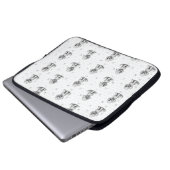 Doodle Dog Laptop Hoesje Sleeve (Voorkant onderkant)