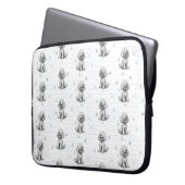 Doodle Dog Laptop Hoesje Sleeve (Voorkant Links)