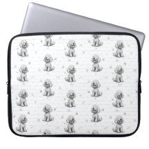 Doodle Dog Laptop Hoesje