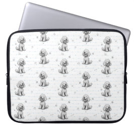 Doodle Dog Laptop Hoesje Sleeve