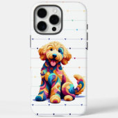Doodle Dog Love Iphone Case (Achterkant)