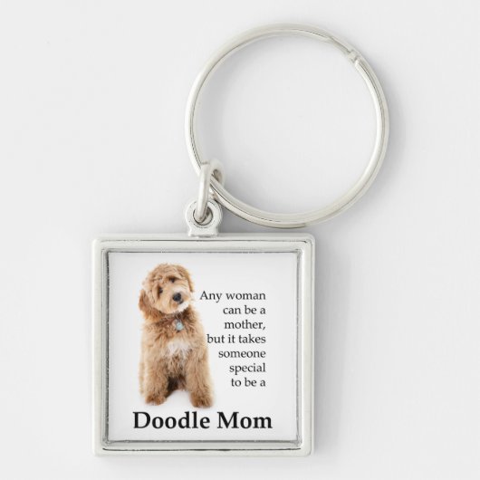 Doodle Dog Mama Sleutelhanger (Voorkant)