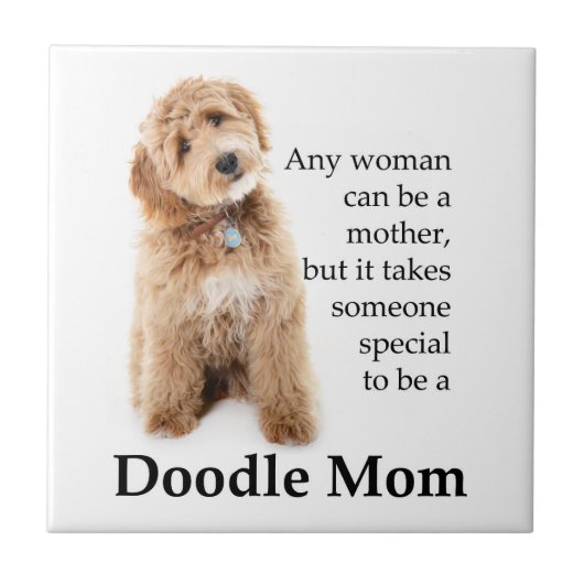 Doodle Dog Mama Tegeltje (Voorkant)