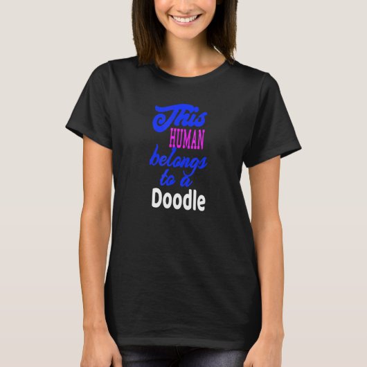 Doodle Dog Poodle Daschund T-shirt (Voorkant)