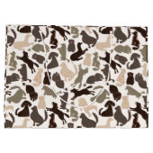 Doodle dog silhouette kleurig naadloos patroon groot cadeauzakje (Achterkant)