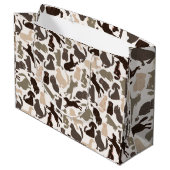 Doodle dog silhouette kleurig naadloos patroon groot cadeauzakje (Achterkant Gekanteld)