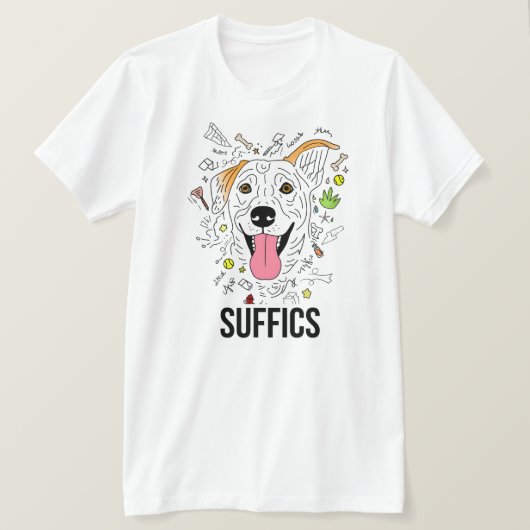 Doodle Dog | SUFFICS T-shirt (Design voorkant)