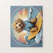 Doodle Dog Surfing Legpuzzel (Verticaal)