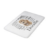 Doodle Dog Traits Badmat (Gekanteld)