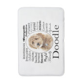 Doodle Dog Traits Badmat (Voorkant Verticaal)