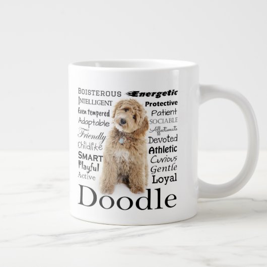 Doodle Dog Traits Grote Koffiekop (Rechts)