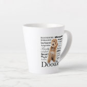 Doodle Dog Traits Latte Mok (Rechterhoek)