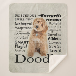 Doodle Dog Traits Sherpa Deken