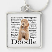 Doodle Dog Traits Sleutelhanger (Voorkant)