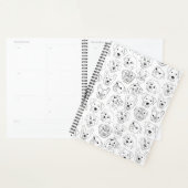 Doodle Dogs All Over Print Line Drawing Planner (Display)