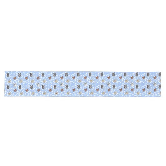 Doodle Dogs Blue Table Runner Lange Tafelloper (Horizontaal)