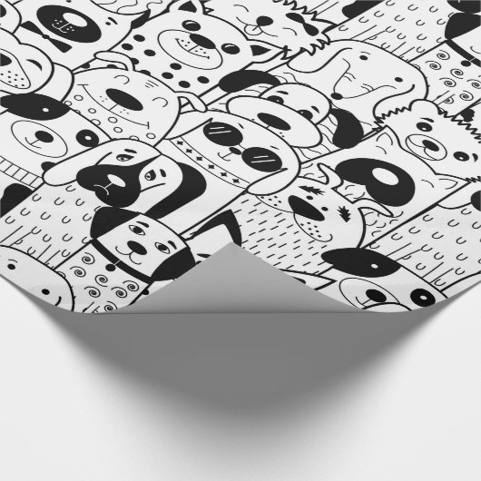 Doodle Dogs Cadeaupapier (Hoek)