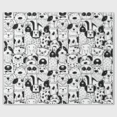 Doodle Dogs Cadeaupapier (Vlak)