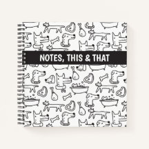 Doodle Dogs Spiraal Notebook