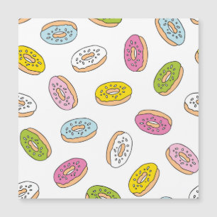 Doodle donuts patroon, naadloos ontwerp.