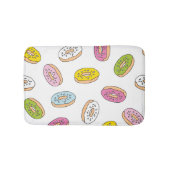 Doodle donuts patroon, naadloos ontwerp. badmat (Voorkant)