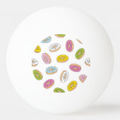 Doodle donuts patroon, naadloos ontwerp. pingpongbal (Achterkant)