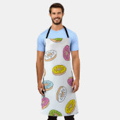 Doodle donuts patroon, naadloos ontwerp. schort (Gedragen)