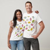 Doodle donuts patroon, naadloos ontwerp. t-shirt (Unisex)