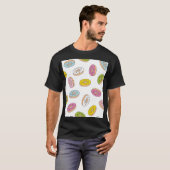 Doodle donuts patroon, naadloos ontwerp. t-shirt (Voorkant volledig)