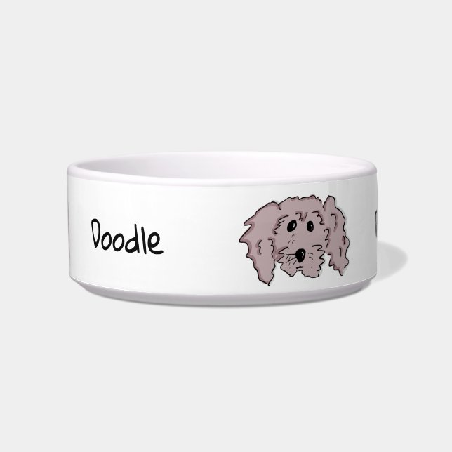 Doodle Doodle Bruin  Voerbakje (Voorkant)
