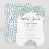 Doodle Drawing Vergeet me niet bruiloft Kaart (Voorkant / Achterkant)