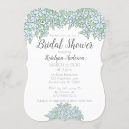 Doodle Drawing Vergeet me niet bruiloft Kaart